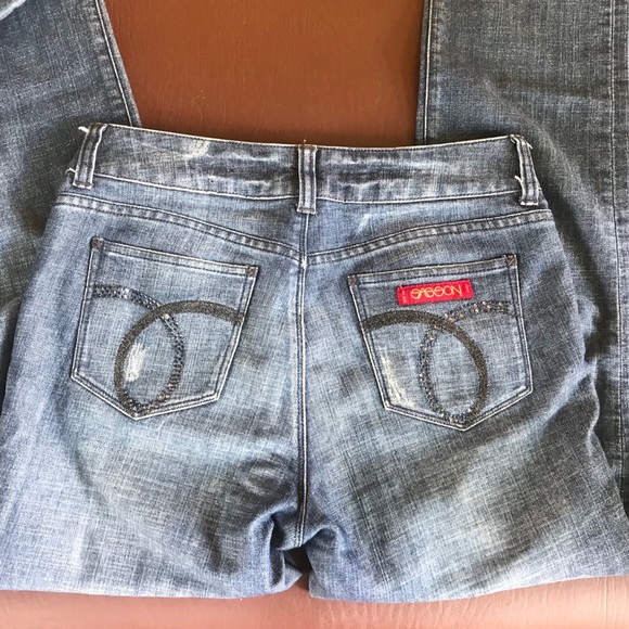 Sasson Jeans Denim - Sasson Straight Leg hustle ooh lala size 8